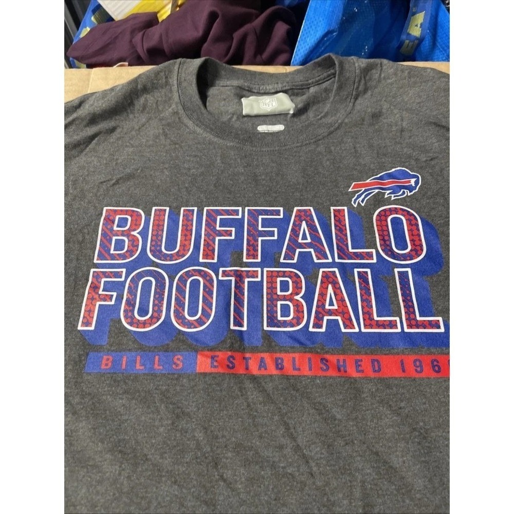 Buffalo Bills Football T Shirt‎ NFL Established 1960s Fan Apparel Mens M NWT